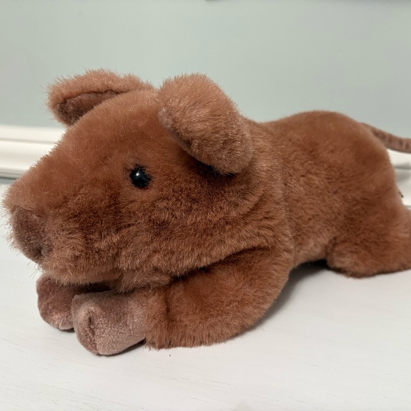 Gund Other - Vintage Gund Collector Classic Brown Pig Plush 14"Piggaletto Rare 1984 Realistic